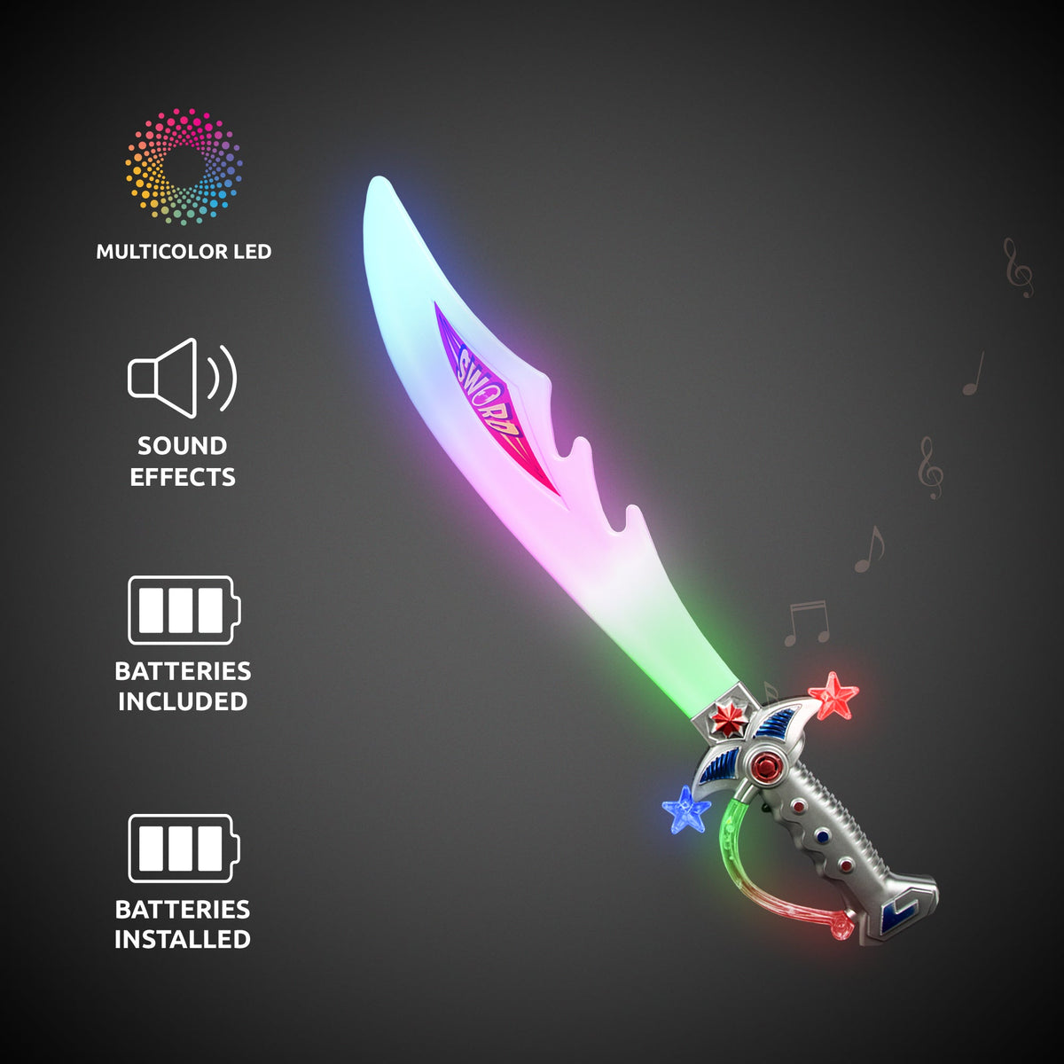 LED Light-Up Pirate Sword image 4