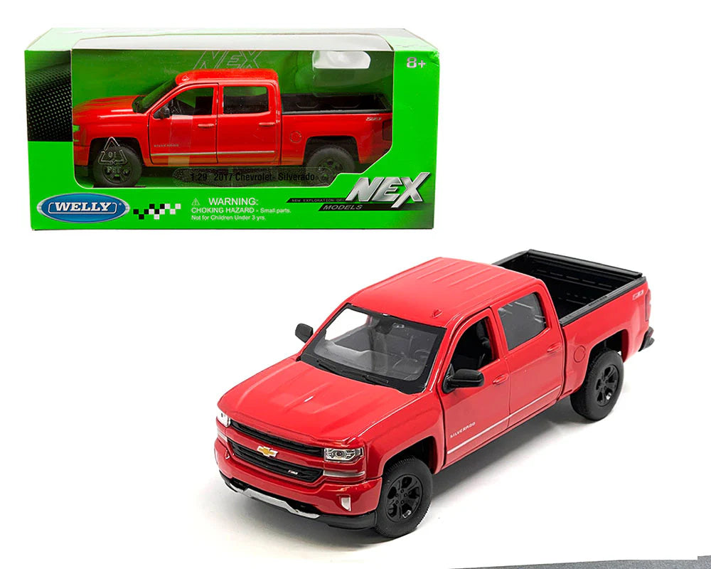 Chevrolet Silverado Red 1:24 Diecast Toy Truck product image 2