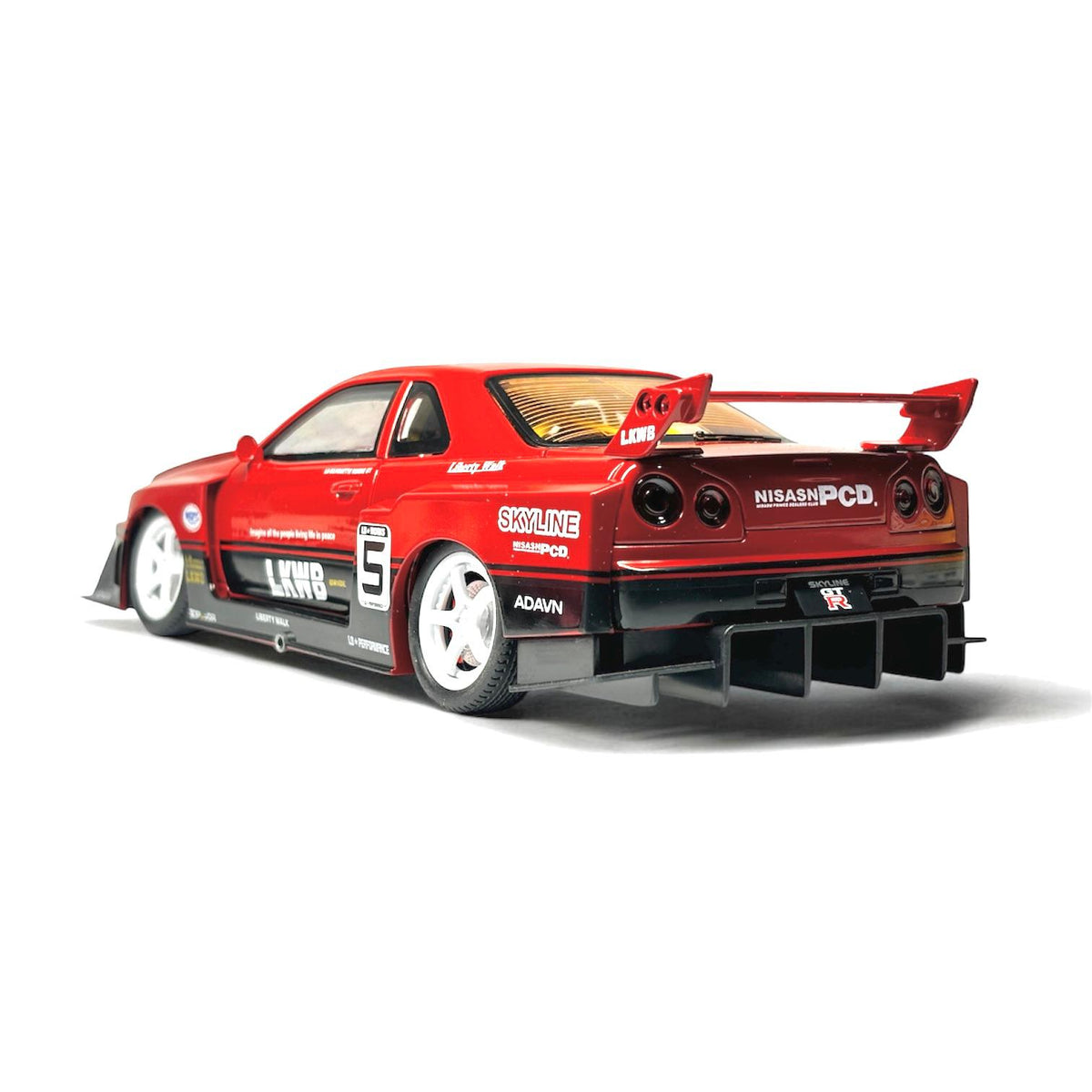 Nissan Skyline LBWK GT-R R34 1:24 Die-Cast Model image 3