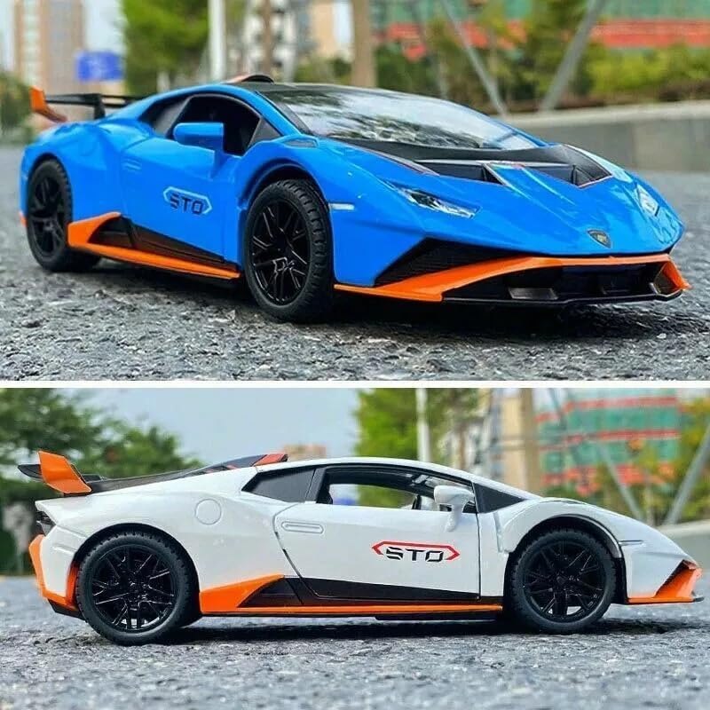 Lamborghini Huracan STO 1:24 diecast toy car top view