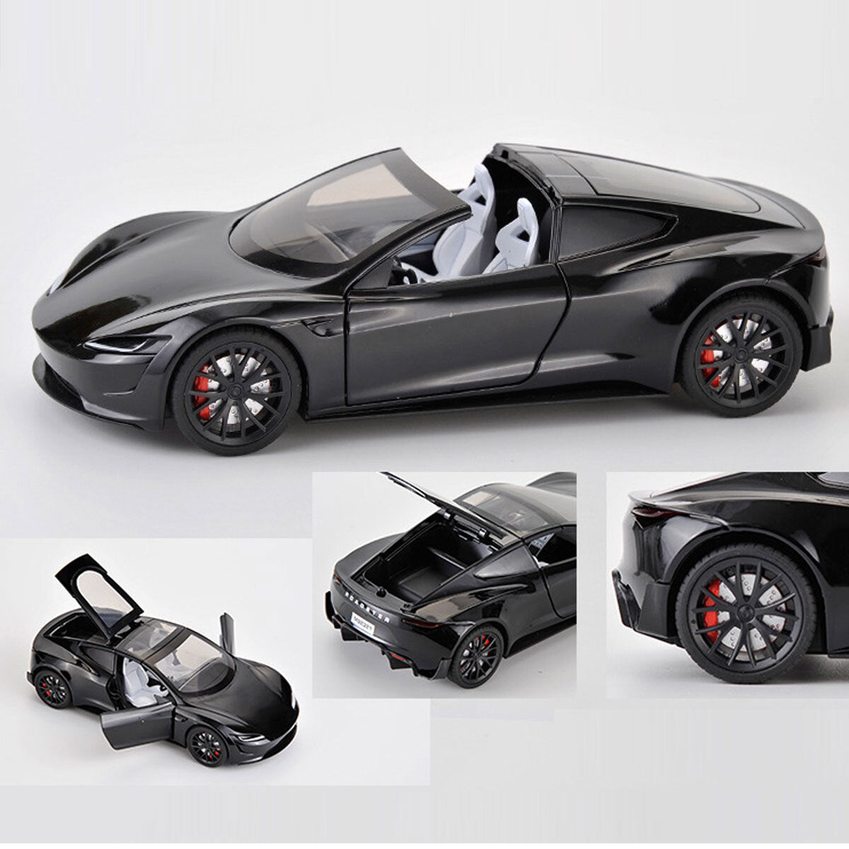 Tesla Roadster 1:24 Diecast Toy Car product image 4