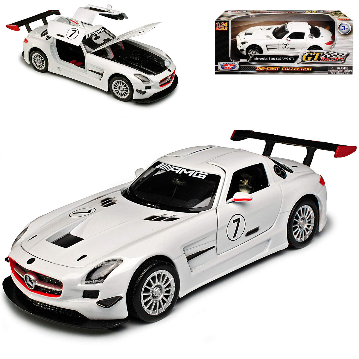 Mercedes-Benz SLS AMG GT3 1:24 Diecast Toy Car product image 1