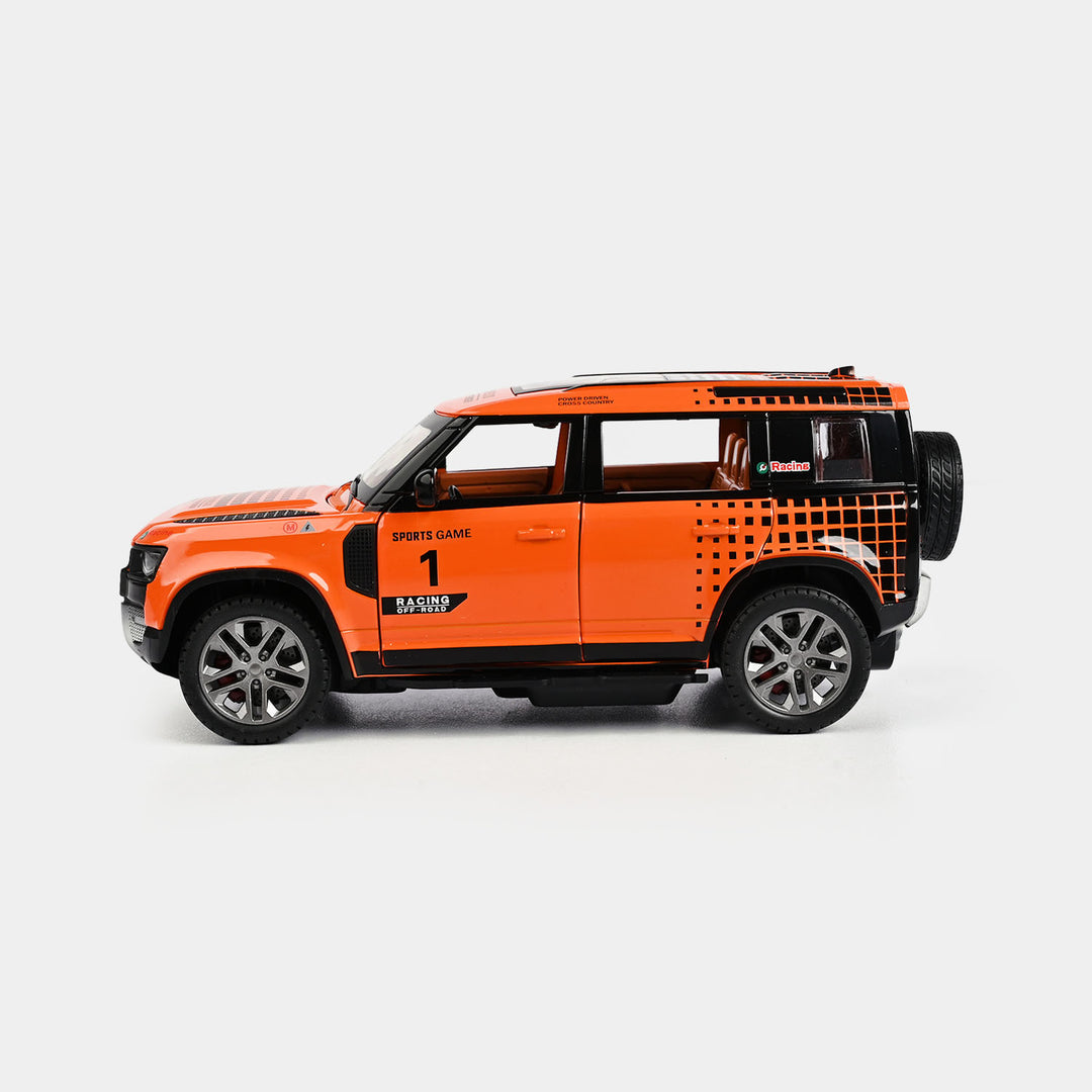 Land Rover Defender 1:24 diecast toy car top view