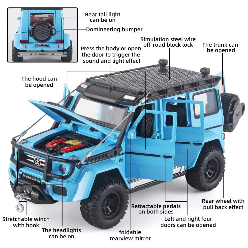 Mercedes-Benz G550 1:24 diecast toy car packaging view