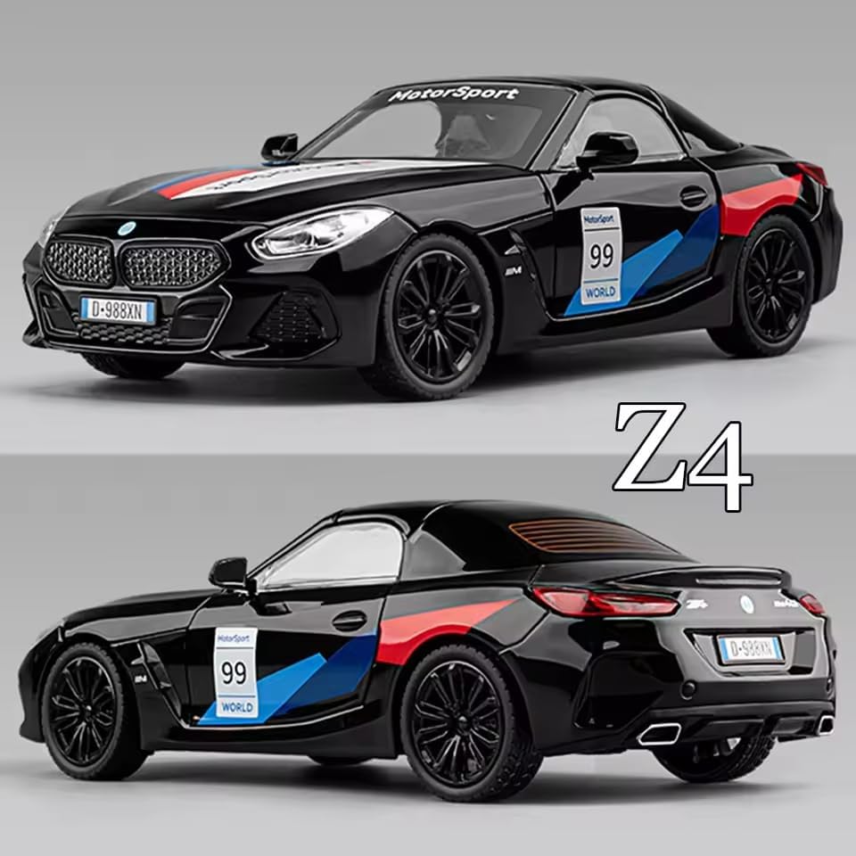 BMW Z4 1:24 diecast toy car wheel detail