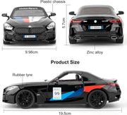 BMW Z4 1:24 diecast toy car packaging view