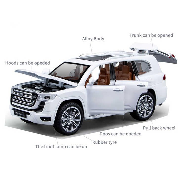 Toyota Land Cruiser Prado 1:24 diecast toy car product detail view