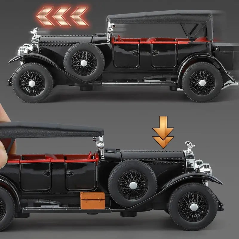 Vintage Classic 1:24 diecast toy car display detail