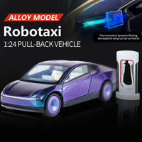 Tesla Cybercab 1:24 diecast toy car packaging view