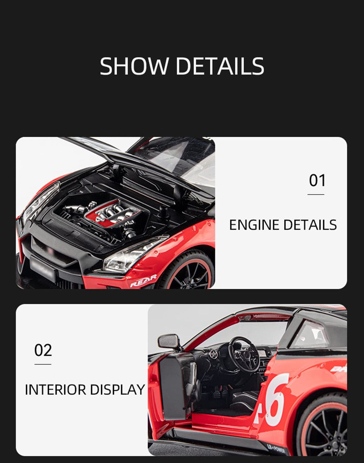 Nissan Gt-R (R35) 1:24 Diecast Toy Car product image 5