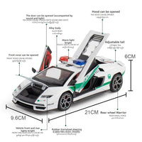 Lamborghini Police 800 1:24 Diecast Toy Car product image 3