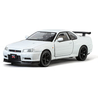 Nissan GT-R R34 1:24 diecast toy car opening detail