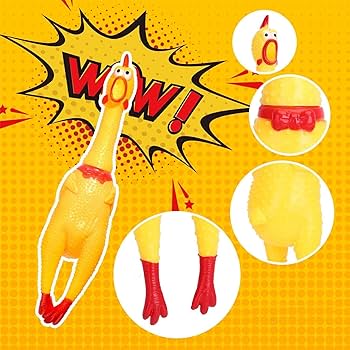 Large Classic Screaming Chicken Toy image 6