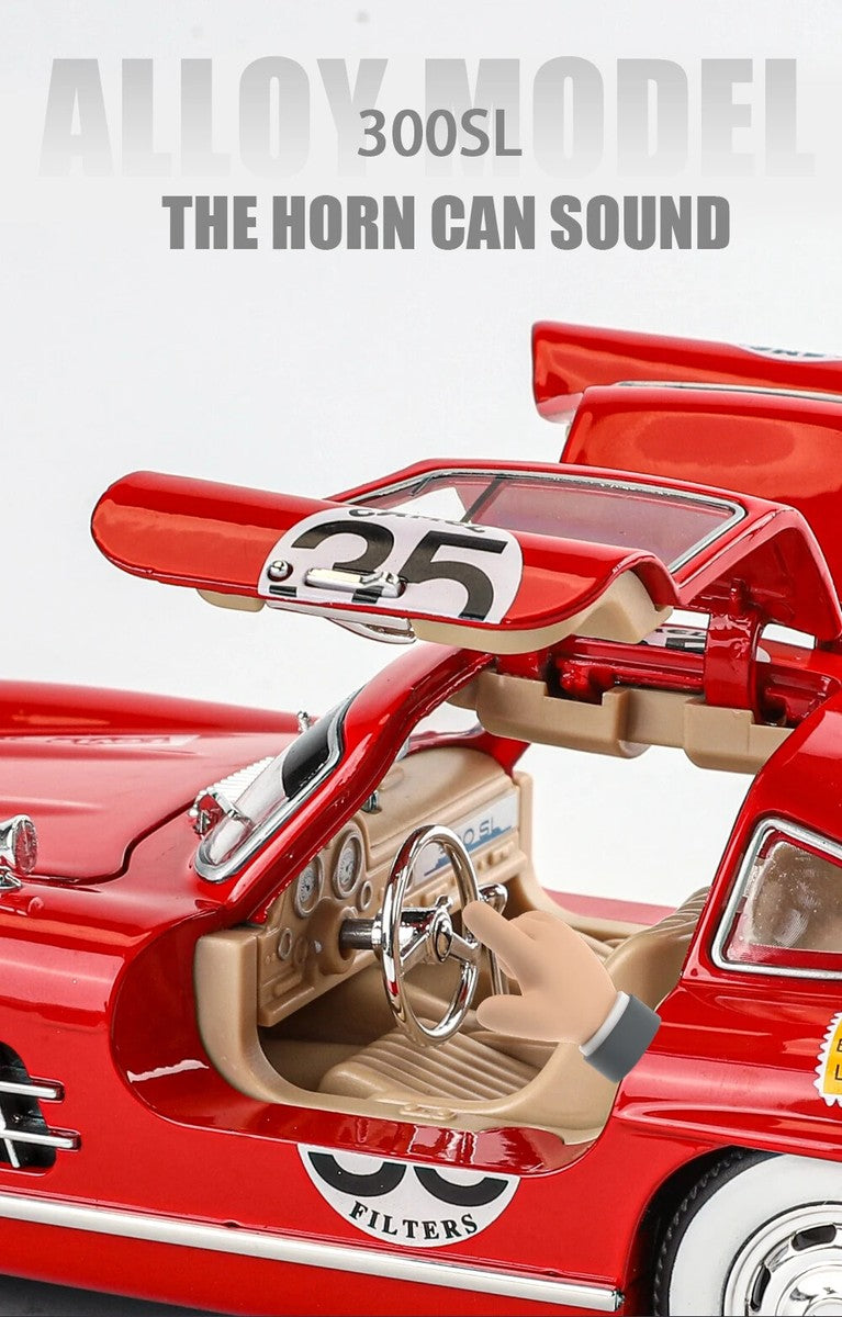Mercedes-Benz 300 SL 1:24 diecast toy car product detail view