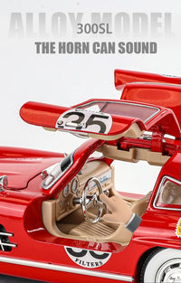 Mercedes-Benz 300 SL 1:24 diecast toy car product detail view