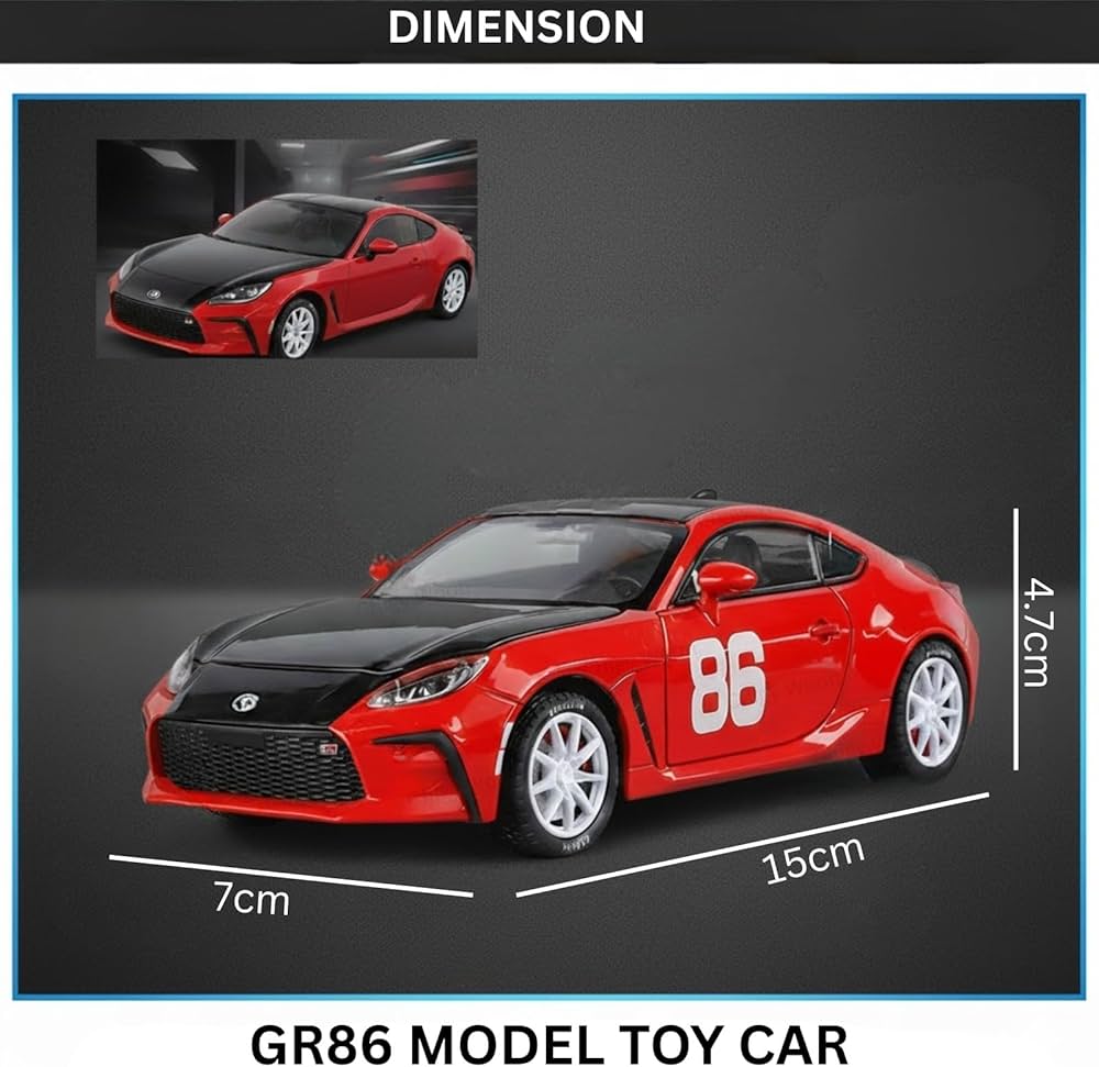 Toyota GR86 1:24 Diecast Toy Car product image 10