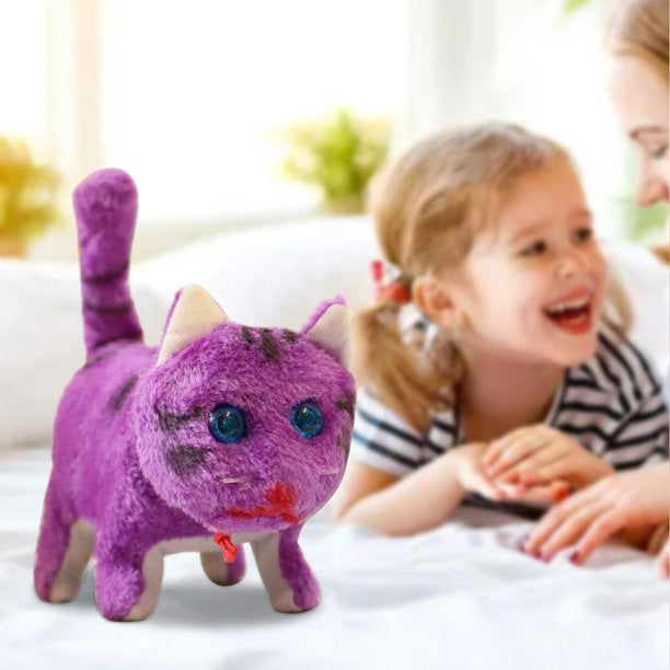 Electronic Animated Plush Toy – Choose Your Style - Purple Cat image 3