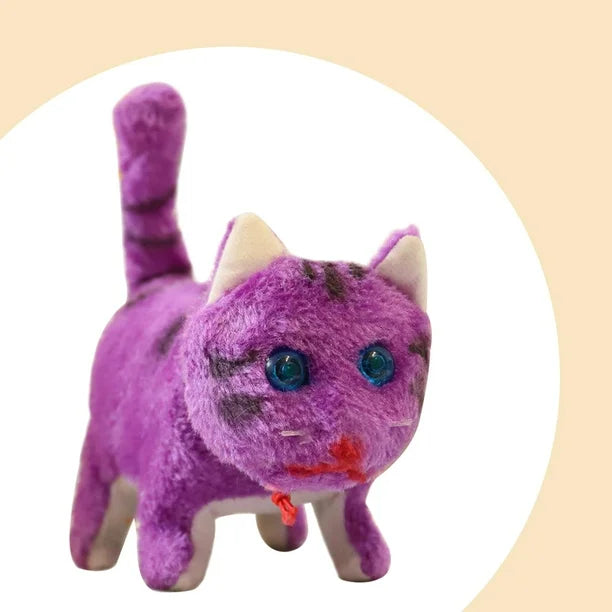 Electronic Animated Plush Toy – Choose Your Style - Purple Cat image 4