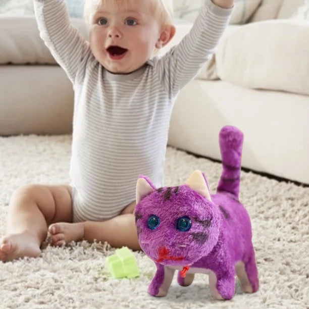 Electronic Animated Plush Toy – Choose Your Style - Purple Cat image 5