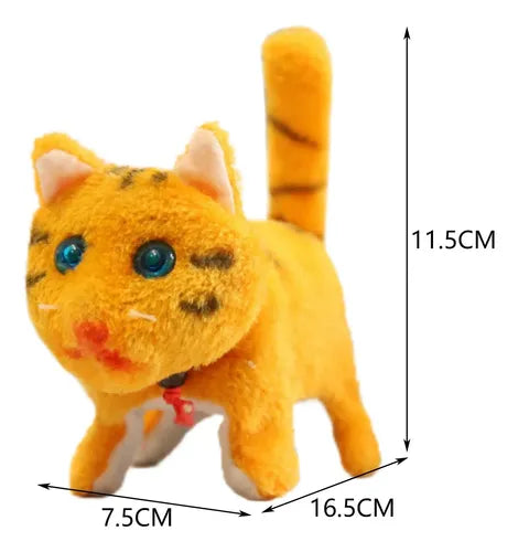Electronic Animated Plush Toy – Choose Your Style - Orange Cat image 6