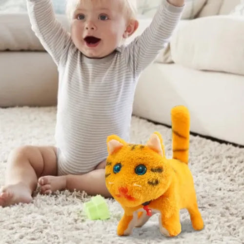 Electronic Animated Plush Toy – Choose Your Style - Orange Cat image 7
