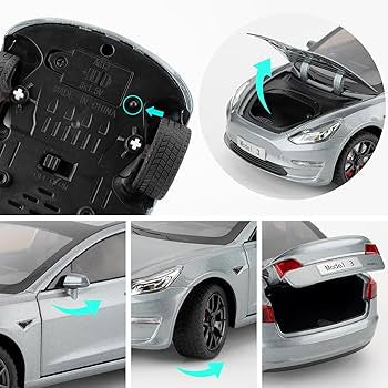 Tesla Model 3 1:24 Diecast Toy Car product image 4