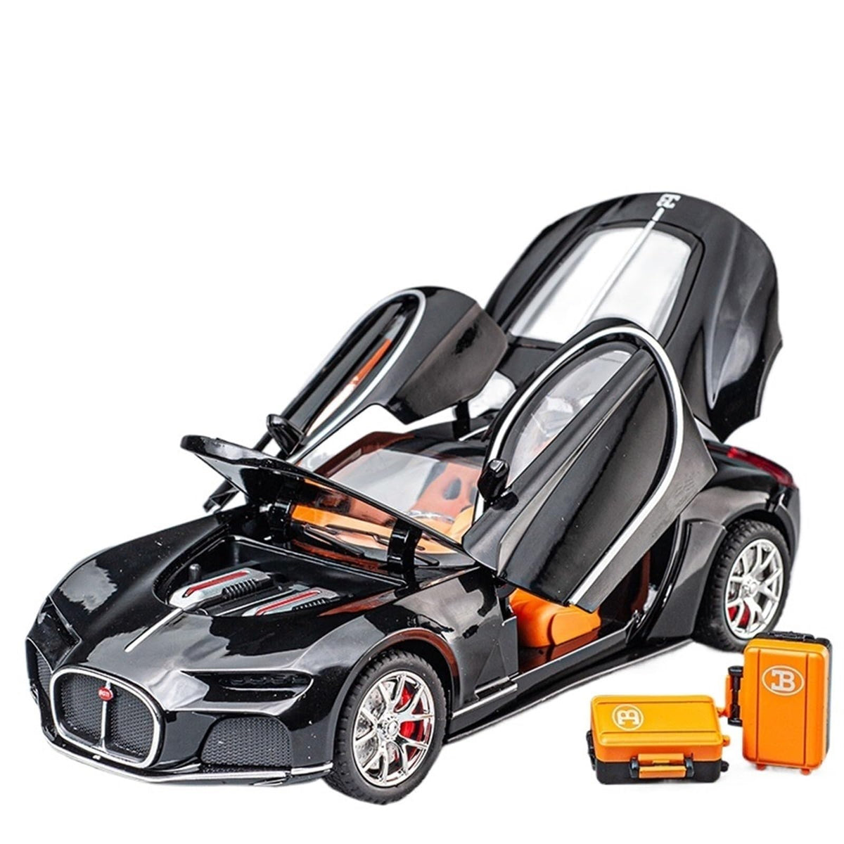 Bugatti Atlantic 1:24 diecast toy car display detail