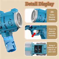 High-Output Automatic Light-Up Bubble Gun image 2