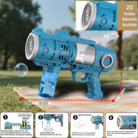 High-Output Automatic Light-Up Bubble Gun image 3