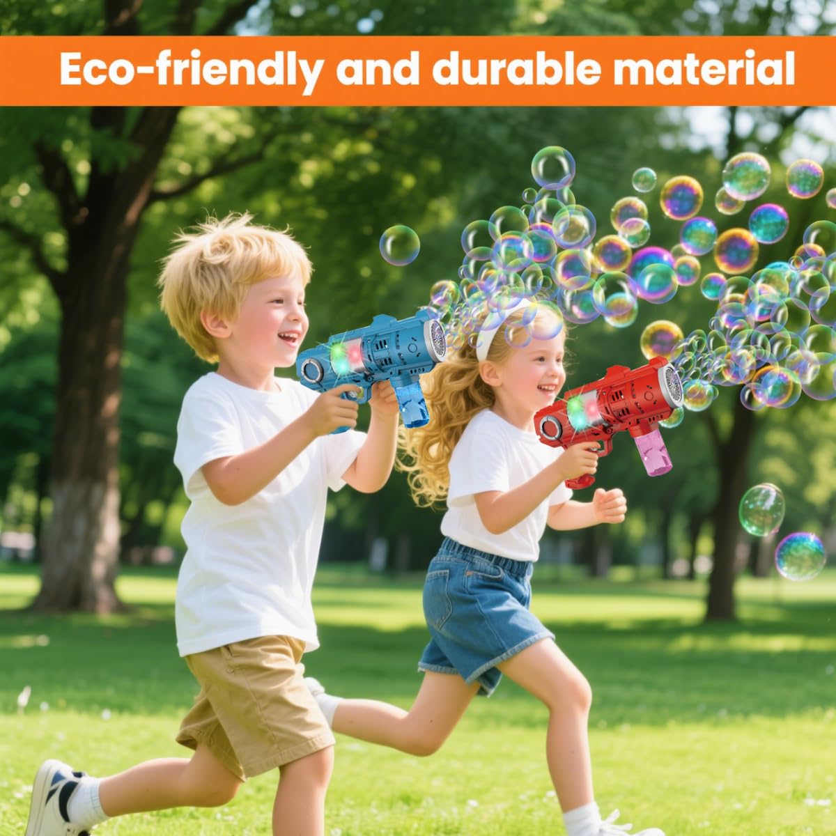 High-Output Automatic Light-Up Bubble Gun image 6
