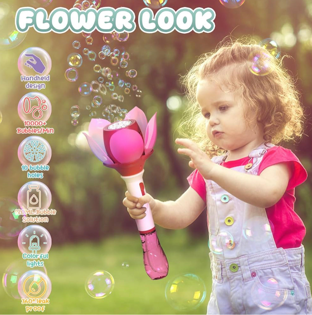 Flower-Themed Electronic Bubble Wand image 4