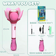 Flower-Themed Electronic Bubble Wand image 8
