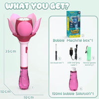 Flower-Themed Electronic Bubble Wand image 8
