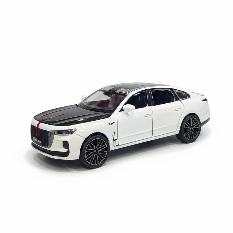 Hongqi H5 1:24 diecast toy car black color variant