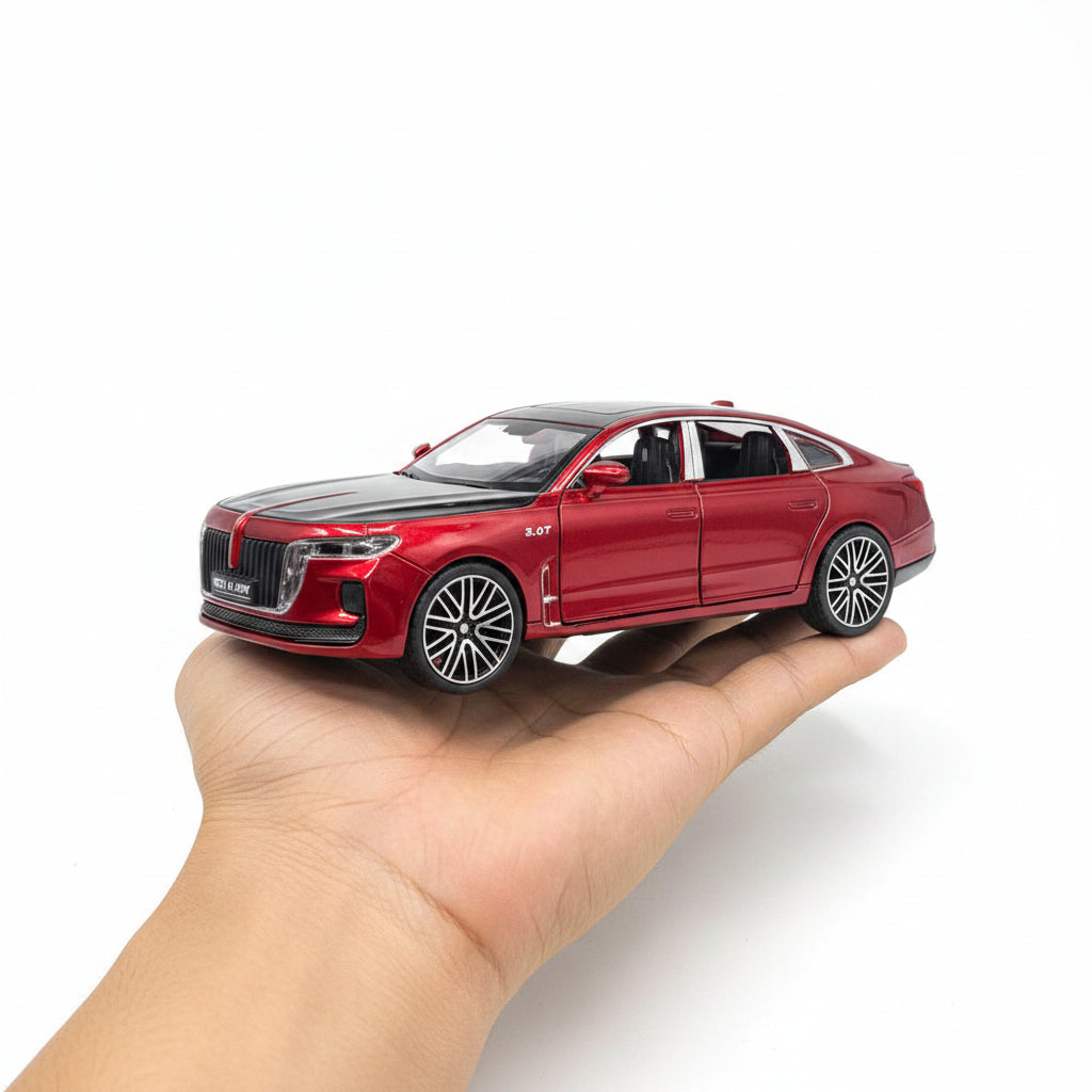 Hongqi H5 1:24 diecast toy car red color variant