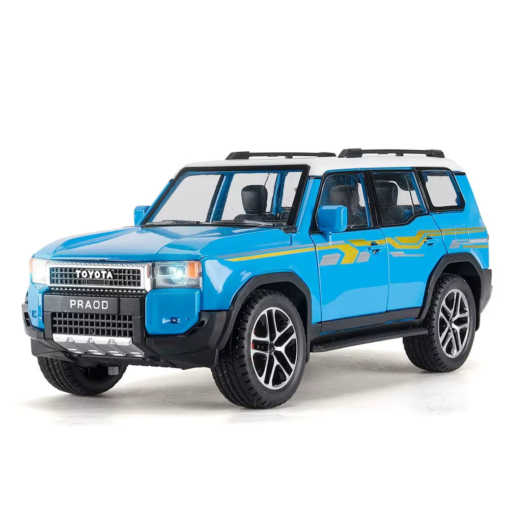 Toyota Land Cruiser Prado LC250 1:24 diecast toy car side view