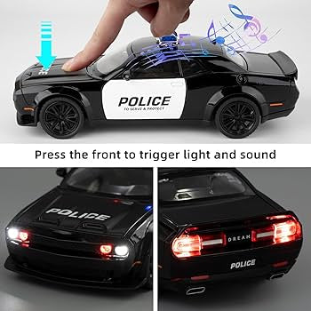 Dodge Charger SRT Hellcat Police Interceptor 1:24 Diecast Toy Car product image 4