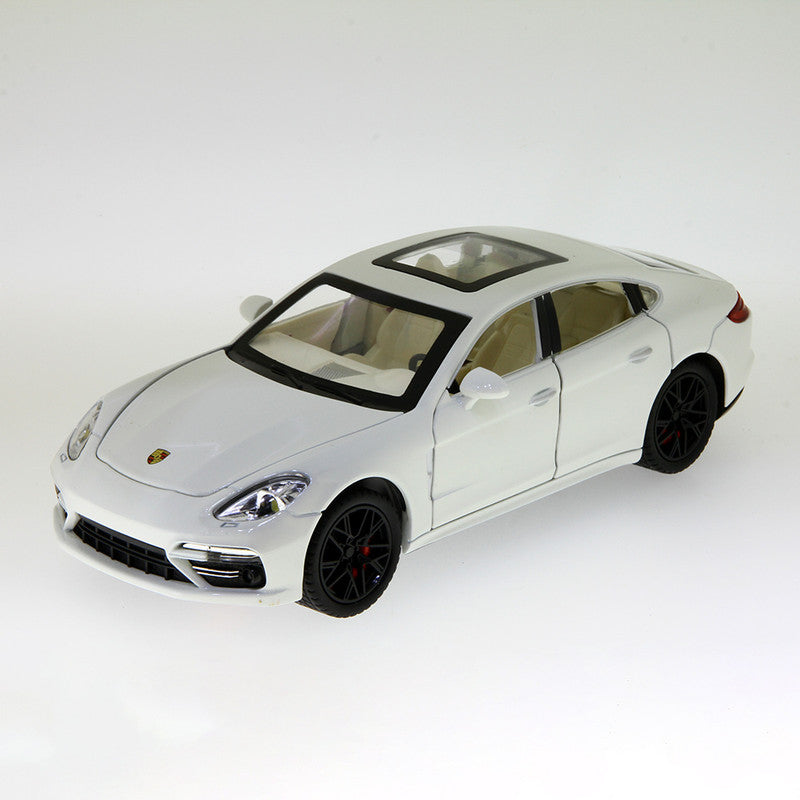 Porsche Panamera 1:24 diecast toy car side view