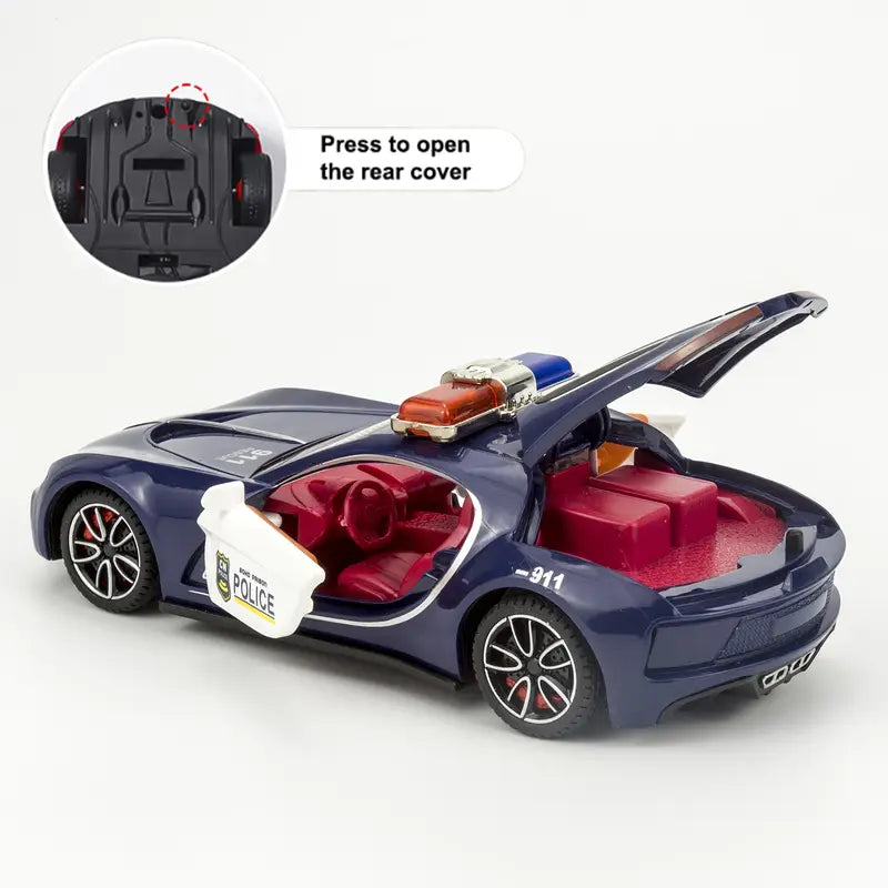 Bugatti Type 57SC Atlantic Police 1:24 Diecast Toy Car product image 8