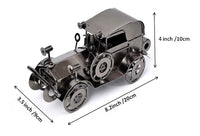 Handcrafted Antique Metal Vehicle image 3