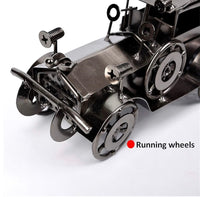 Handcrafted Antique Metal Vehicle image 6