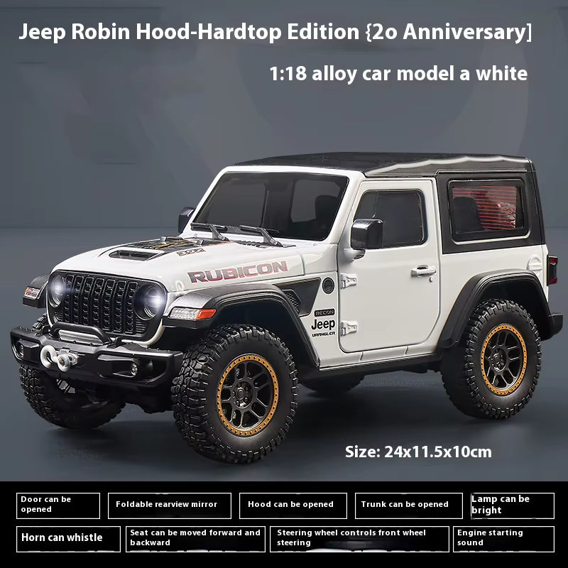 Jeep Wrangler Rubicon 1:24 diecast toy car product detail view