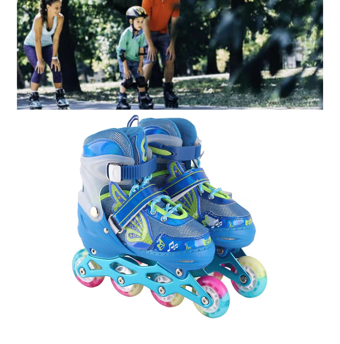 Adjustable Breathable Inline Skates image 2