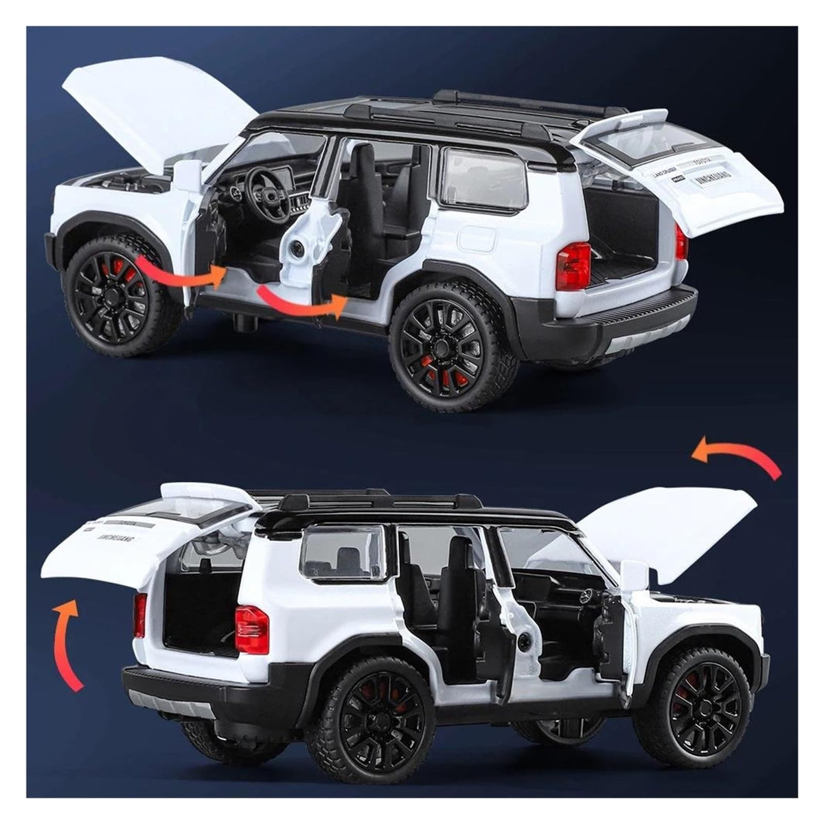 Toyota Land Cruiser Prado LC250 1:24 diecast toy car product detail view