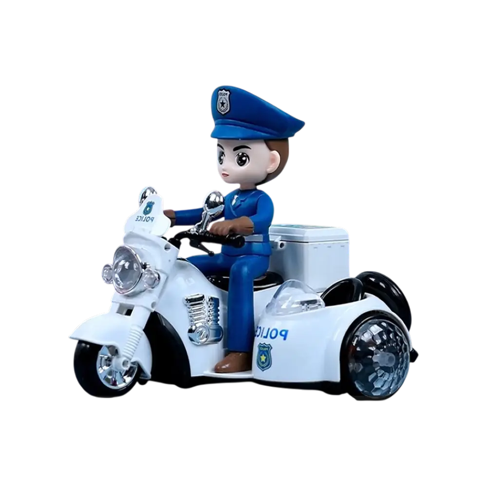 Patrol-Tech Stunt Police Motorcycle 1:24