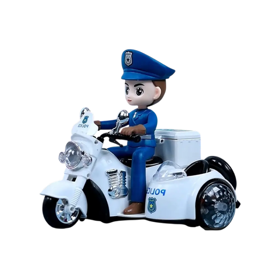 Patrol-Tech Stunt Police Motorcycle 1:24