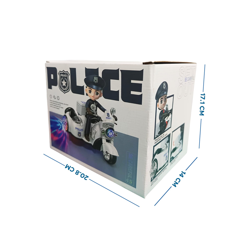 Patrol-Tech Stunt Police Motorcycle 1:24 image 2