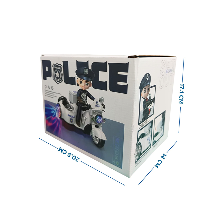 Patrol-Tech Stunt Police Motorcycle 1:24 image 2