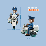 Patrol-Tech Stunt Police Motorcycle 1:24 image 3