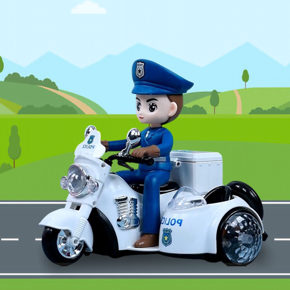 Patrol-Tech Stunt Police Motorcycle 1:24 image 6